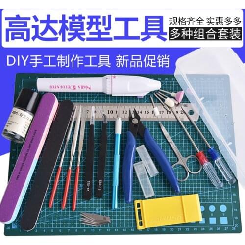 Model Building Hobby Tools For Gundam Tools Military Model DIY Accessories Grinding Cutting Polishing Tools Set