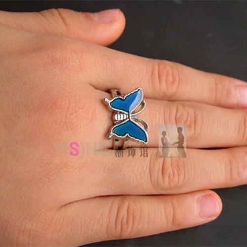 Mood Rings Temperature Changing Color Ring Creative Emotion Feeling Rings For Women Adjustable Size