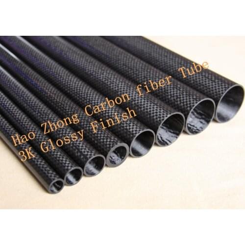 2 pcs 26MM OD x 24MM IDx500MM Carbon Fiber Tube 3k with 100% full carbon, (Roll Wrapped) Quadcopter Hexacopter Model 26*24