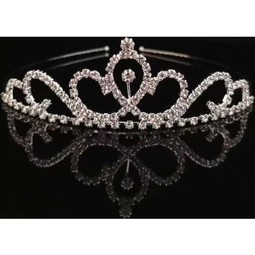 Crown Headband Tiara Girl Hair Accessories Girl Sparkle Diamond Tiara Wedding Tiara