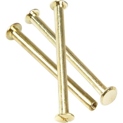 M5*55 Plated Copper Account Screw Rivet /Book Screw / Album Sample Book Docking Cook Pin M5 Hardware