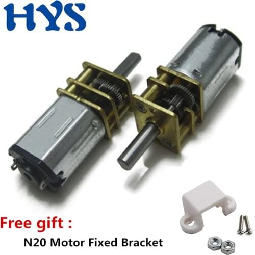 N20 Mini DC Motor 3V 6V 12V Gear Electri 12 volt 6 V Reductor Speed 15/30/50/100/200/300/1000RPM Motors Reversed Moter Small