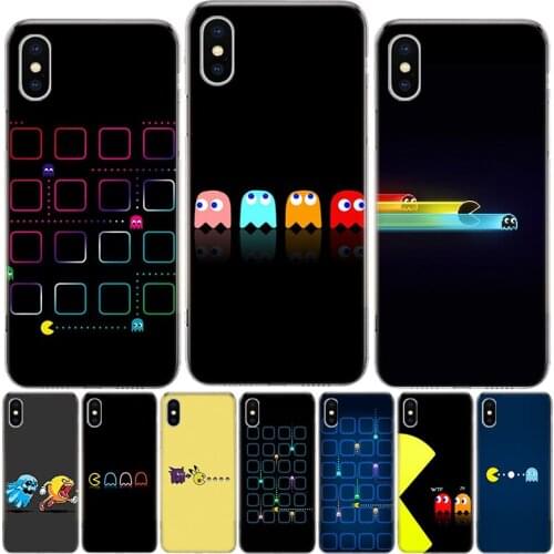 Cute Pacman Eating Phone Case For Iphone 12 MIni 11Pro MAX XS 8 7 6 6S Plus X 5 5S SE XR SE 2020 Cover Shell Coque