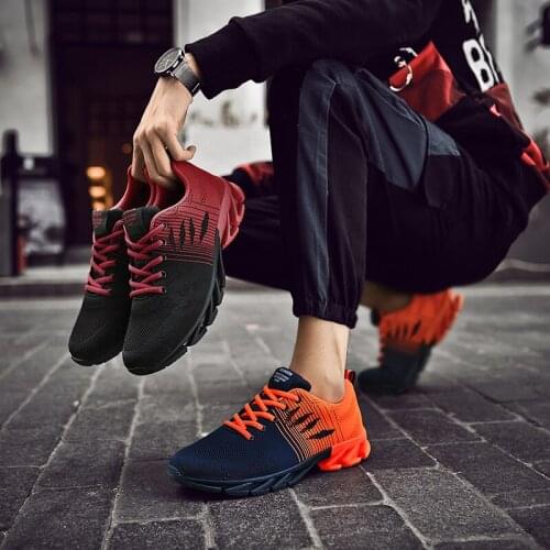 Mens Running Shoes Breathable Mesh Sneakers Fashion Trend Sports and Casual Jogging Shoes Walking Shoes Men Shoes