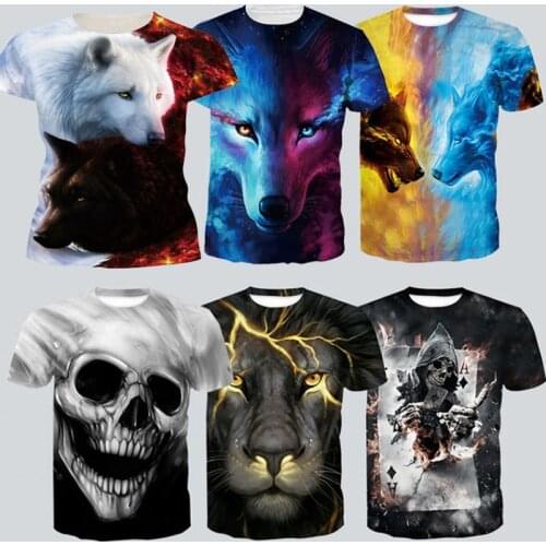 New short sleeve T-shirt 3D-printed hip hop fashion couple summer T-shirt casual clothing