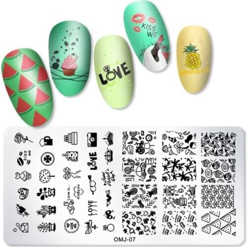 M4YA Pretty Nail Art Stamp Template Nail Art Stamping Plates Set Nail Art Stamping Kit Nail Art Stamp Flower Painting Templat