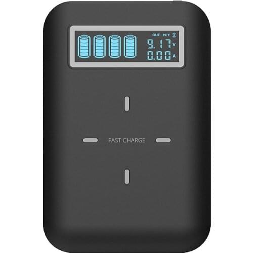 Pd18w Mobile Power 10W Wireless Fast Charging 2000mAh Dual-way QC Charger Power Bank Shell Box With 2x USB Output & Display DIY
