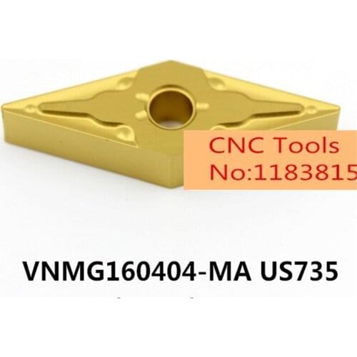 VNMG160404-MA US735 VNMG160408-MA US735 carbide inserts for lathe cutter turning tool holder boring bar cnc stainless steel