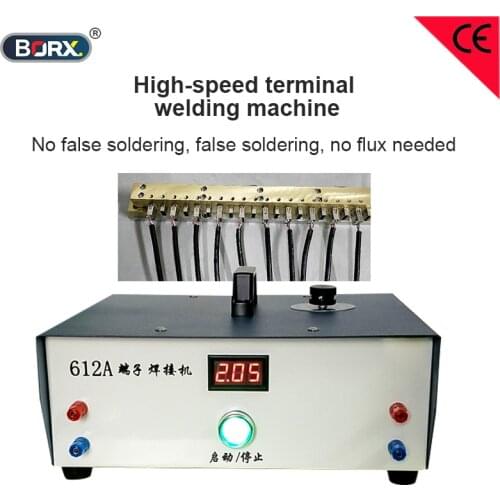High speed terminal welding machine with fixture AC DC USB AV earphone plugs welding machines