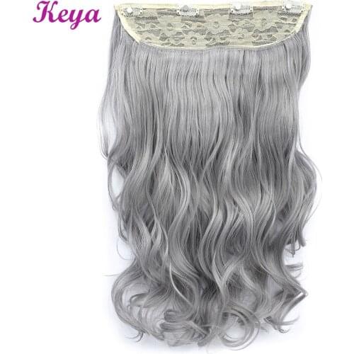 Keya Clip in Hair Body Wave 190g/pc Natural Halo Hair Extensions 4 Clips 24 inch Synthetic Heat Resistant Fiber Hair Extensions