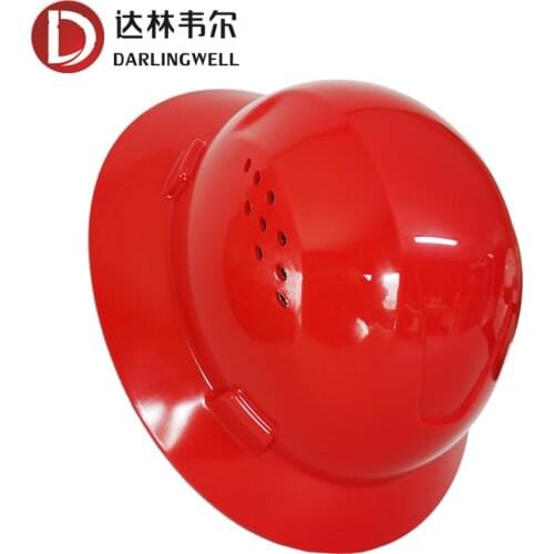 DARLINGWELL Full Brim Hard Hat with Vents Construction Safety Helmet Breathable Working Railway Metallurgy Mine Cap Wholesale