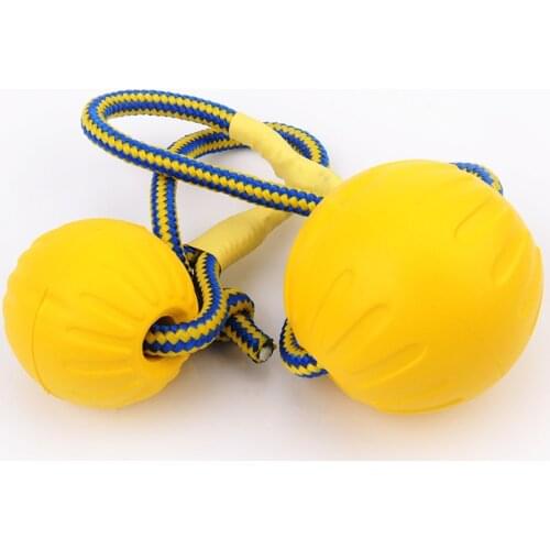 Yellow Pet Toy Dog Training Floating Toys Pet Ball Bite Pull Ring Flying Discs Foam Bite Resistant Dog Interactive Toys