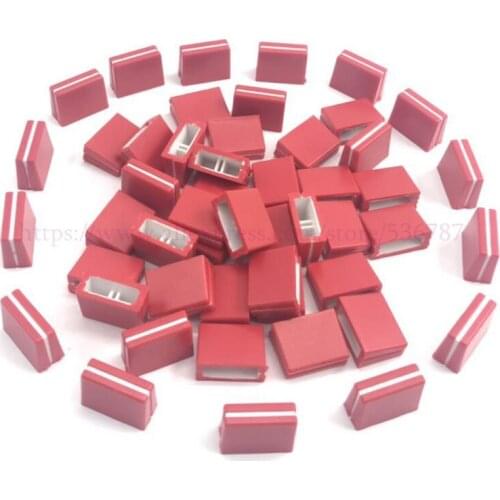 100PCS/lot red color Mixer Channel Crossfader Cap Knob For PIONEER DJM-250 350 400 600 700 800