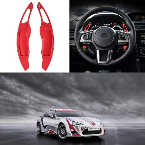2 Pcs Car Aluminum Steering Wheel Paddle Shifter Extension Fit for Toyota GT86 Subaru BRZ Forester Outback Legacy Subaru XV - Re