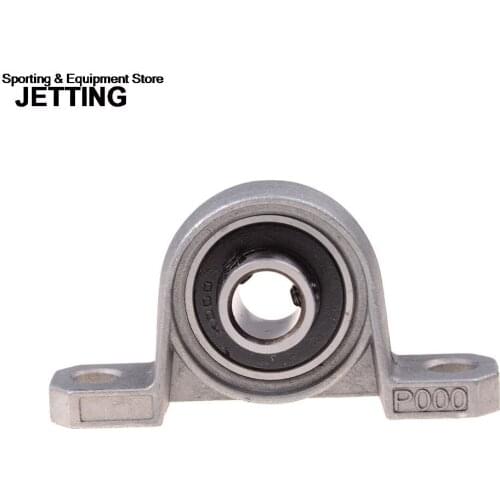 2Pcs Zinc Alloy Diameter 10mm Bore Ball Bearing Pillow Block Mounted Support KP000