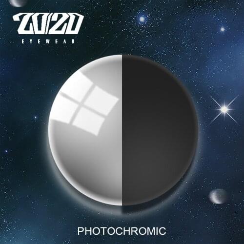 20/20 1.56 1.61 1.67 Anti Blue Photochromic Prescription CR-39 Resin Aspheric Glasses Lenses Myopia Sunglasses Lens