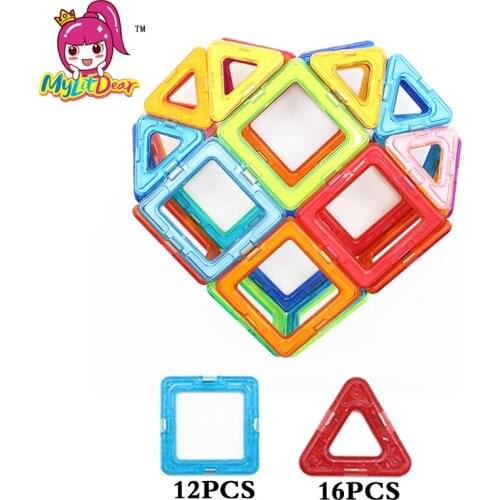 28PCS Mini Size Love Magnetic Building Blocks Model Toys Brick Enlighten Block Building Kits Magnetic Designer Toys For Children