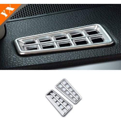 For Toyota RAV4 2016 2017 2018 Accessories Silver Car front dashboard air conditioner outlet AC vent Sticker cover interior