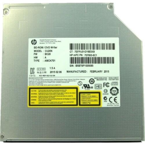 Blu-Ray 6X BD COMBO /CD/DVD Burner CU20N for Dell Asus & HP Lenovo 9.5 MM slim SATA