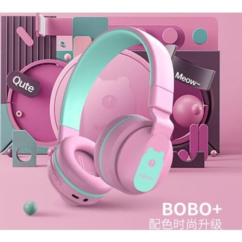 Wireless Bluetooth Headsets 85db Professional Children Headset Foldable With Kids and Adult Mode Support TF Card FM Radio