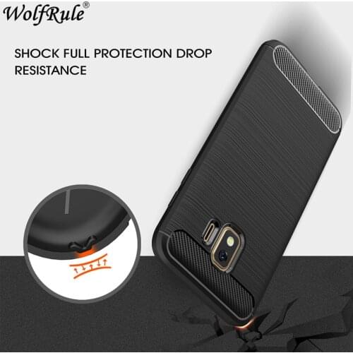 Case For Samsung Galaxy J2 Core Case Cover Samsung J2 Core Rugged Bumper Carbon Fiber Coque For Samsung Galaxy J2 Core Case 5"
