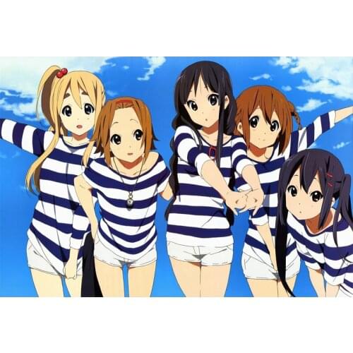 D0836 Kyoto animation K-ON Silk Fabric Poster Art Decor Indoor Painting Gift