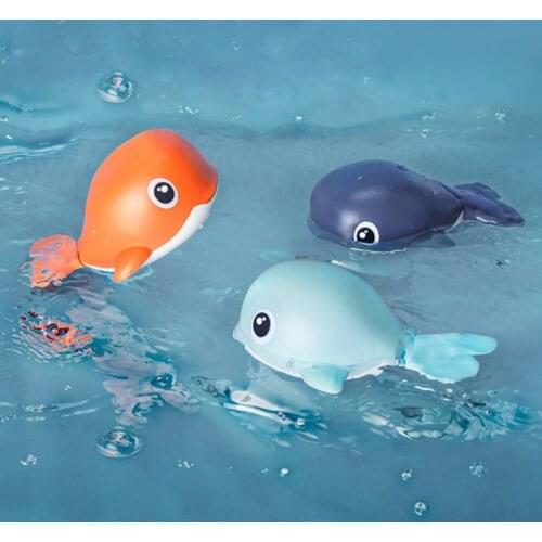 Baby Bath Wind-up Clockwork Whale Toys BathToys Childrens Water Swim Play Toy Swimming Party Bathroom Toys Gift Pool Toys