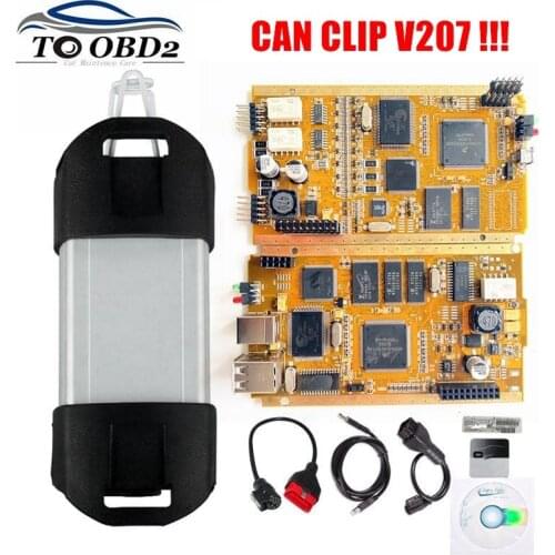 For Renault Can Clip V202 Full Chip With CYPRESS AN2131QC Gold PCB Can Clip with AN2131QC chip B verison Car Diagnostic Tool