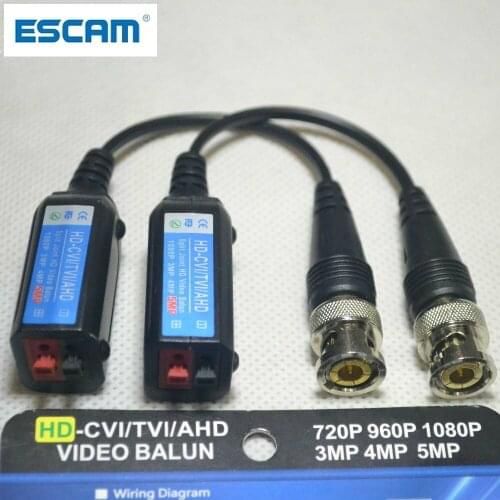 HD BNC Video Balun 5MP 4MP 3MP 960H 1080P 720P Twisted Transceivers UTP Cat5 HD CVI TVI AHD for CAMERA