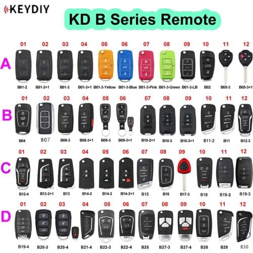 KEYDIY B Series Remote Control B01 B02 B04 B05 B10 B11 B12 B15 B16 B18 B21-4 B22-4 B25 B27 B28 B29 B30 for KD900 KD-X2 Mini KD