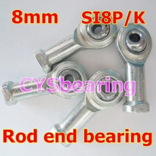 M8 fish eye SI8P/K NHS8 M8X1.25 female metric right hand threaded rod end joint bearing for 8mm shaft