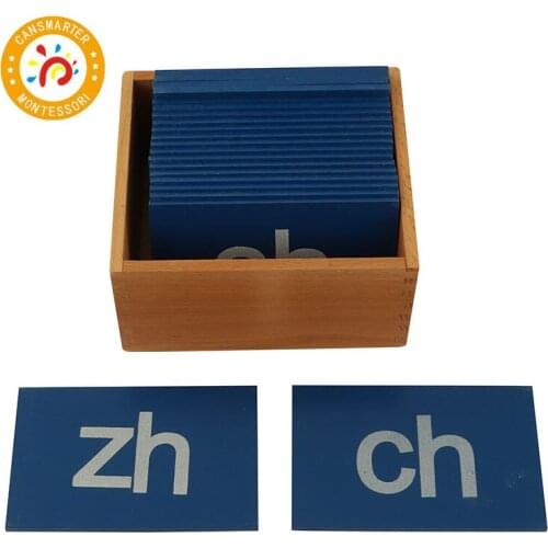 Montessori Material Learning Chinese Pinyin Double Letters Children Language Study Chinese