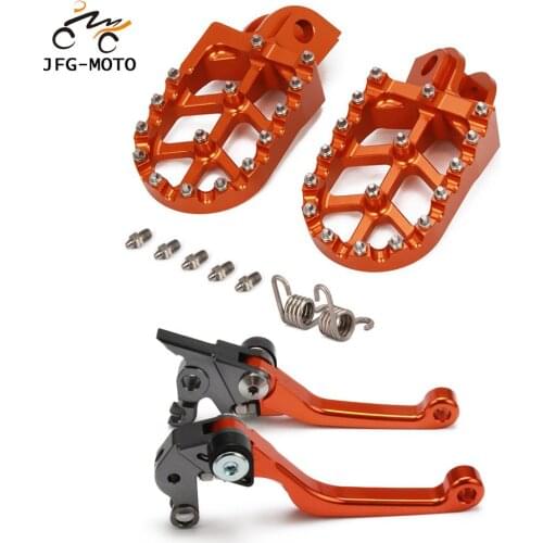 Motorcycle CNC Clutch Brake Lever And Foot Pegs Pedals Rests Footpegs For KTM SX SXS EXC XCW SXF XMC 125 200 250 300 400 450 525