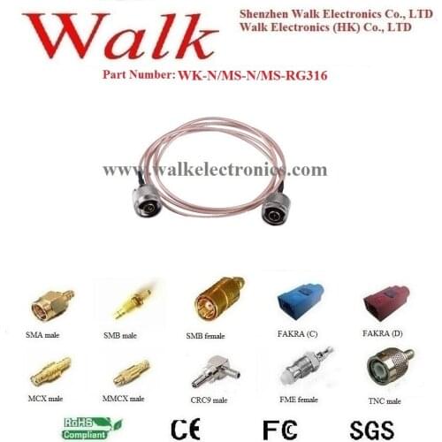 N male N male rg316 cable, N male rg316 extension cable, N male antenna feeder cable