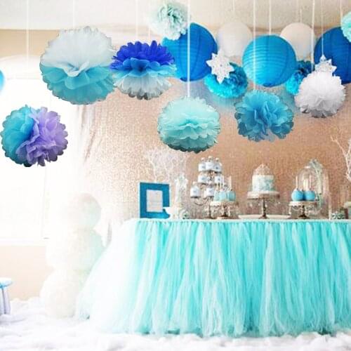 5pcs 15cm Handmade Paper Pompoms Paper Flower Ball for Home Garden Party Wedding Birthday Baby Shower DIY Hanging Decoration