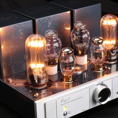 Latest arrival 24W*2 Cayin A-845 Vacuum Tube Integrated Amplifier Pure Power Amp WE6SN7*2 300B*2 845*2 /10Hz~26kHz(-3dB)