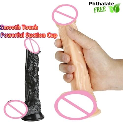 Realistic Dildo Erotic Toy For Woman Lesbian Penis Suction Cup Adults Female Masturbator Big Dick Couples Sex Shop