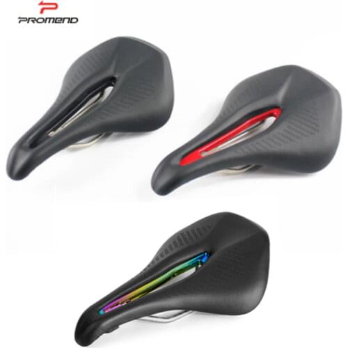 PROMEND MTB Bicycle Seat Saddle Hollow Mountain Bike Road Bike Racing Saddles PU Ultralight Breathable Soft Seat Cushion