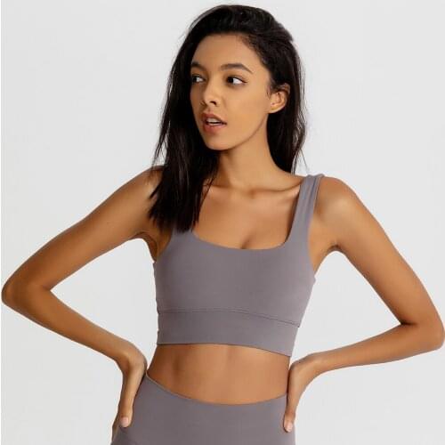 FREEDOM Widen Straps Running Fitness Gym Sport Bras Top Women Push Up Soft Nylon Padded Workout Athletic Yoga Bras S-XL