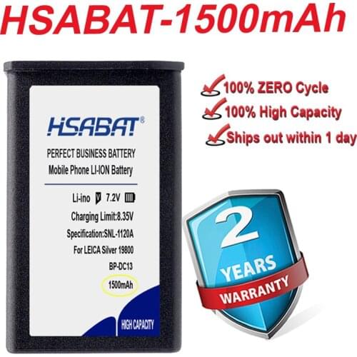 Top Brand 100% New 1500mAh BP-DC13 Battery for LEICA Silver 19800 T T Digital Camera in stock