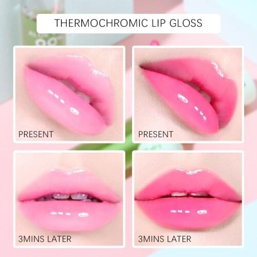 Moisturizing Aloe Lip Gloss Warm Color Changing Fruit Lip Changing Lasting Beauty Long Color Dropshipping Lipstick