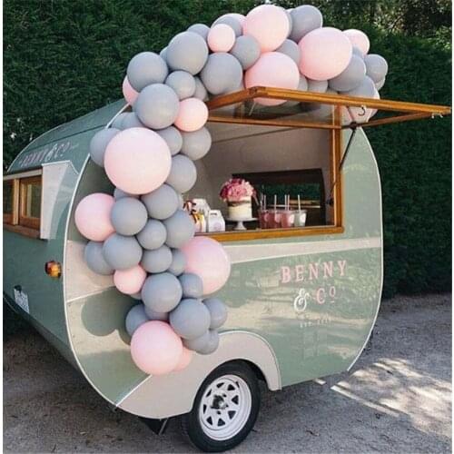 52pcs Macarons Pink Grey Balloons Wedding Birthday Party Baby Shower Balloons Arch Garland Decoration Background Photography