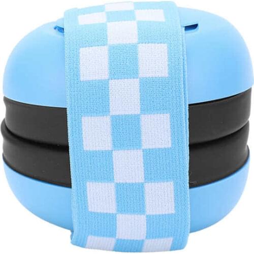 Hearing Protection Baby Earmuffs Elastic Headband Noise Insulation Blue for Infants Listening Protection Lightweight 7 x 7 x 8CM