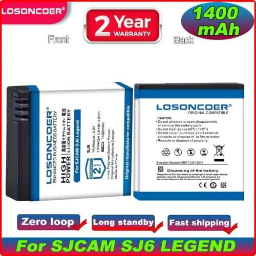 1400mAh Brand New For SJCAM SJ6 LEGEND / SJ6 LEGEND Air Action Camera Battery