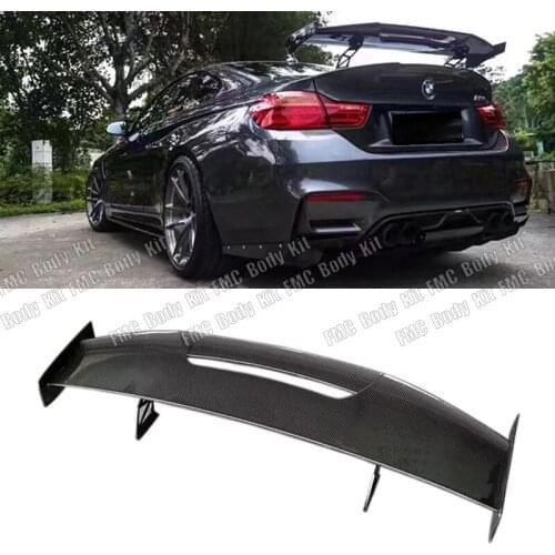 Car Styling Exterior Carbon Fiber Modified Rear Spoiler Tail Trunk Lip Wing Decoration Fit For BMW M1 M3 M4 M5 M6 MAD GT Spoiler