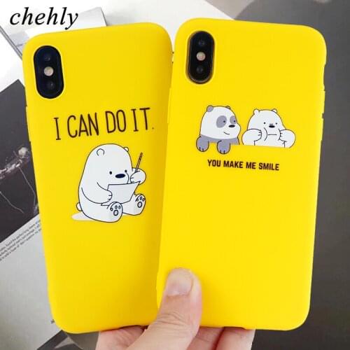 Lazy Bear Phone Case for iPhone 12 11 8 7 6s Mini Plus Pro X XS Max XR Cute Animal Cases Soft Silicone Fitted Accessories Covers