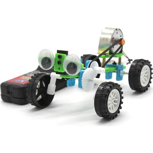 Montessori Science Experiment Toys Electric Wooden Robot Reptile Model Children Invention Assemble Toys Birthday Gifts DIY