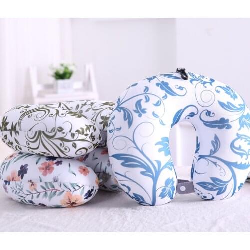 2019 Hot sale U-shape travel pillow for Airplane Outdoor Portable Pillow Car Head Neck Rest Air Cushion Neck Pillow 3colors