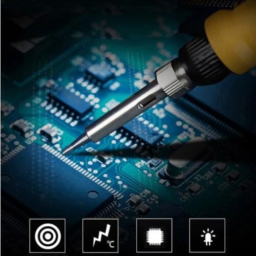 AC 220V 60W electric soldering iron soldering station desoldering station free conversion socket tweezers soldering iron tip