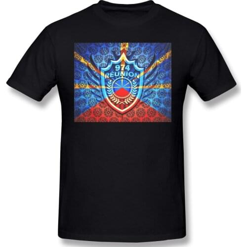 974 Reunion Mavᄅli Coat Of Arms Tapestry Mens Basic Short Sleeve T-Shirt Vintage R248 Tshirt Eur Size